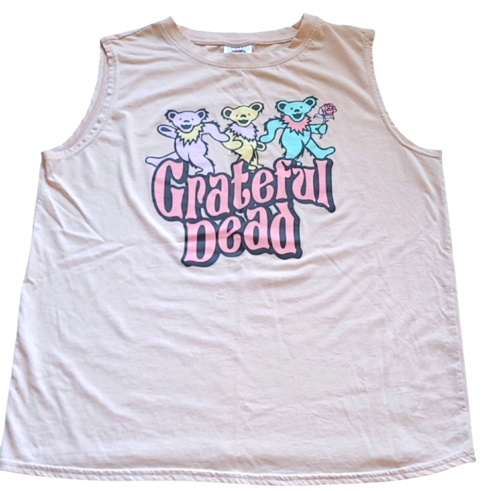 Grateful Dead Light Pink Sleeveless Tee